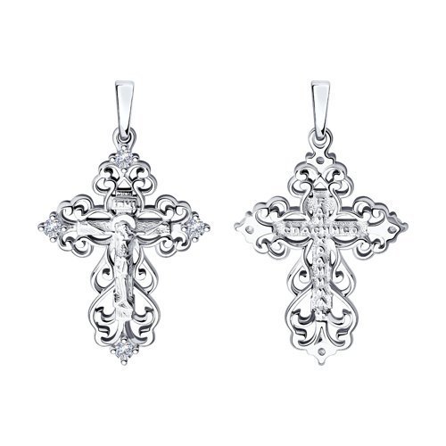 Подвеска из серебра с фианитами (Арт.94-131-00850-1)