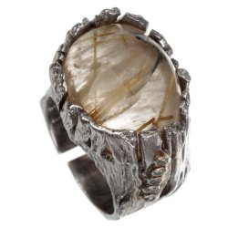 Серебряное кольцо BEAVERS с кварцем 1186rkv