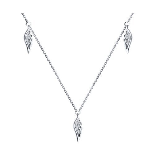 Колье из белого золота с бриллиантами (Арт.1070365-3)