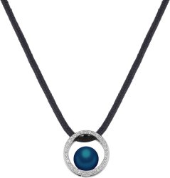 Кулон из серебра с жемчугом и кристаллом swarovski (Арт.ahp-2-8-22-s)
