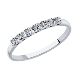 Кольцо из белого золота с бриллиантами (Арт.52-210-01248-1)