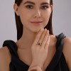 Кольцо золото с бриллиантом и топазом «Ночной Океан» Соколов (арт.71-00340)