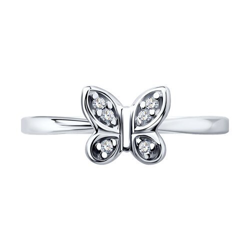 Кольцо из серебра с фианитами (Арт.94013372)