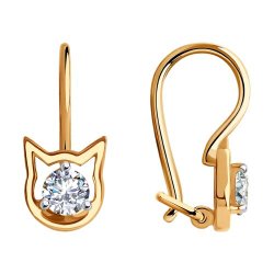 Серьги из золота с фианитами (Арт.0200011)