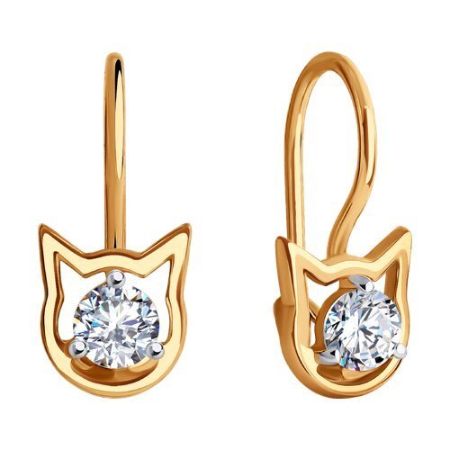 Серьги из золота с фианитами (Арт.0200011)