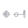 Серьги из серебра с фианитами (Арт.94025071)