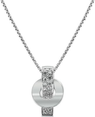 Кулон из белого золота с бриллиантом (Арт.tc521gb3)