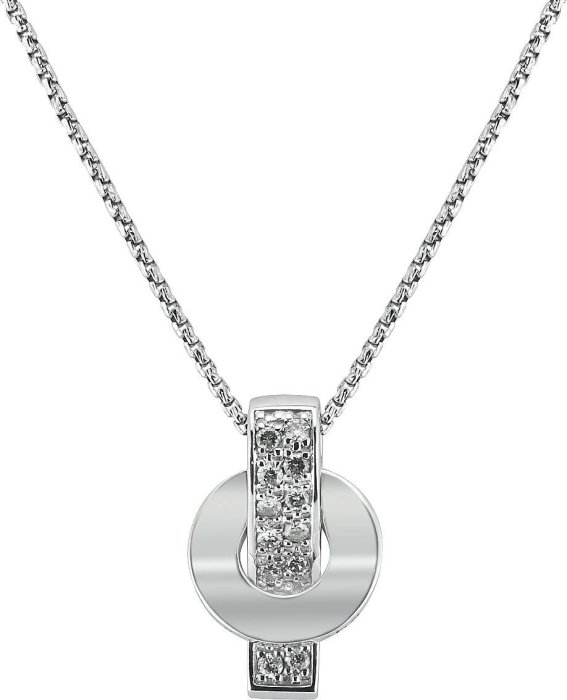 Кулон из белого золота с бриллиантом (Арт.tc521gb3)