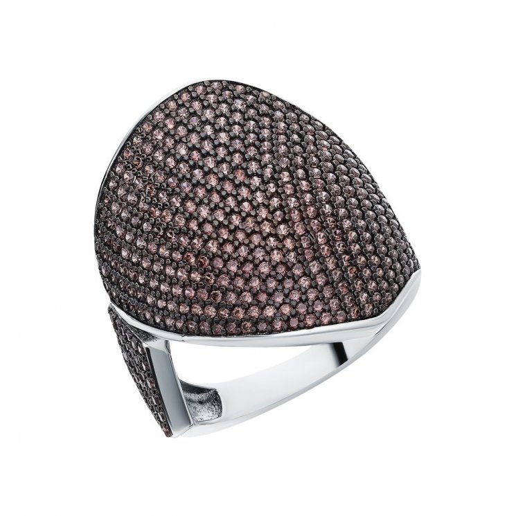 Серебряное кольцо с фианитом Fresh MP-R00979-X-WB-X-X-DB