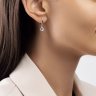 Серьги золотые пробы 585 с топазом (Арт.72-00022)