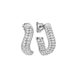 Серьги из серебра с фианитом (Арт.cz-e03486-x-w-x-x-w)