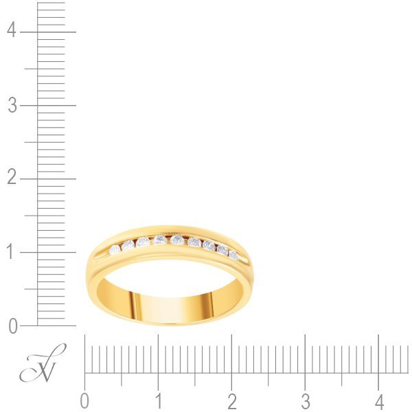 Кольцо из золота с бриллиантом (Арт.33026xg4w_ko_yg)