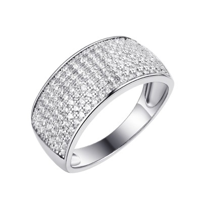 Кольцо серебряное с фианитами «Caviar Shine» Fresh Jewelry (арт.MP-R01516-X-W-X-X-W)