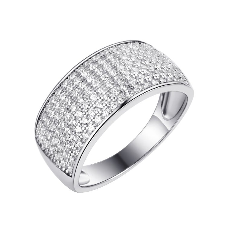 Кольцо из серебра с фианитом (Арт.mp-r01516-x-w-x-x-w)