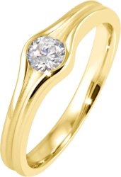 Кольцо из серебра с куб. цирконием (Арт.41_04849-7g)