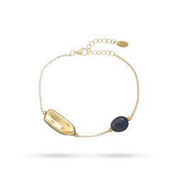 Браслет из серебра с жемчугом и куб. цирконием (Арт.rb-b345-1-x-l-pn-x-w)