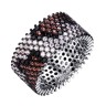 Кольцо серебряное с фианитами «Wild Stripe» Fresh Jewelry (арт.SL-R01317-X-WB-X-X-Mix)