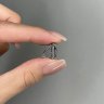 Серьги из белого золота с рубином (Арт.e21659_ru_wg)