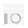 Серьги из белого золота с бриллиантами (Арт.1021760-3)