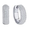 Серьги из белого золота с бриллиантами (Арт.1021760-3)