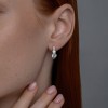 Серьги серебряные с фианитами «Сияние грации» Соколов (арт.02151)