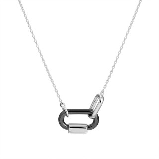 Ожерелье с керамикой «Urban Links» серебро 925 Fresh Jewelry (арт.TC-N02369-B-W-X-X-X)