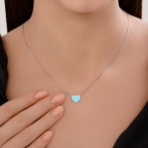 Колье из серебра с эмалью (Арт.94-170-02191-1)