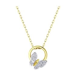 Колье из желтого золота с фианитами (Арт.070380-2)