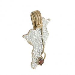 Серебряный кулон BEAVERS с гранатом 3127g