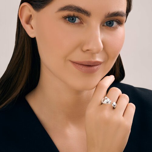 Кольцо из серебра с эмалью (Арт.94014641)