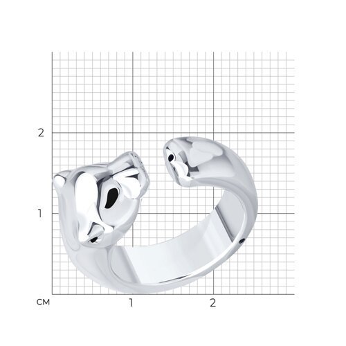 Кольцо из серебра с эмалью (Арт.94014641)