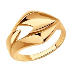 Кольцо из золочёного серебра (Арт.93-110-00612-1)