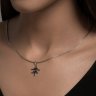 Подвеска-иероглиф "удача"  из серебра с эмалью (Арт.94-130-02074-1)