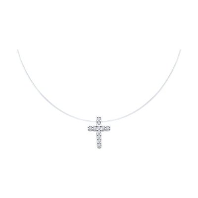 Колье из серебра с бриллиантами (Арт.94-270-02051-1)