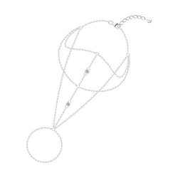 Браслет из серебра с фианитами (Арт.94051581)
