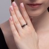 Кольцо из белого золота с бриллиантами и сапфирами «Лунная Вечность» Соколов (арт.2011290-3)