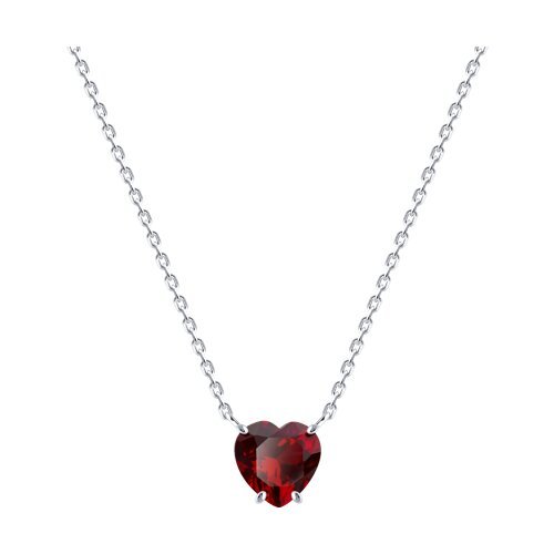 Колье из серебра с корундом (Арт.94071084)