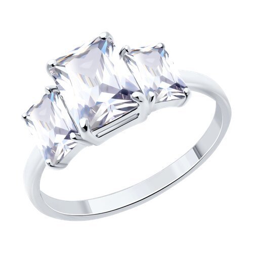Кольцо из серебра с фианитами (Арт.94014051)