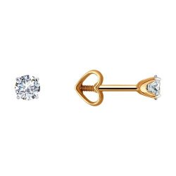 Серьги из золота с фианитами (Арт.51-122-02082-1)