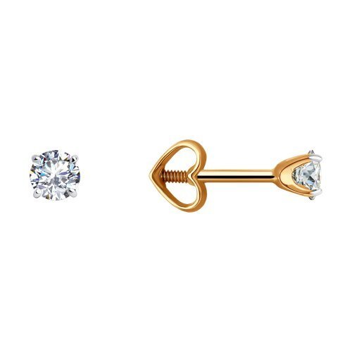 Серьги из золота с фианитами (Арт.51-122-02082-1)