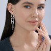 Серьга из серебра с родиевым покрытием «Городской Панк» SOKOLOV (арт.94170418)