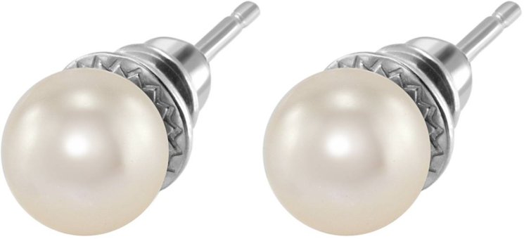 Серьги из серебра с жемчугом (Арт.aas-13-8-2-s)