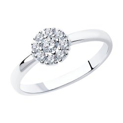 Кольцо из серебра с фианитами (Арт.94011710)