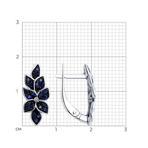 Серьги золотые пробы 585 (Арт.72-00314-3)