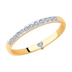 Кольцо из золота с фианитами (Арт.017595)