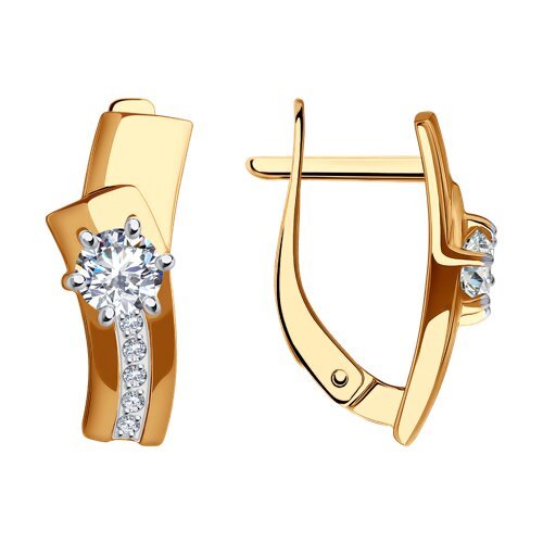 Серьги из золота с фианитами (Арт.0200148)