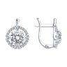 Серьги из серебра с фианитами (Арт.94022001)