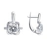 Серьги из серебра с фианитами (Арт.94023004)