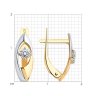 Серьги из золота с фианитами (Арт.027309)