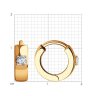 Серьги из золота с фианитами (Арт.028647)